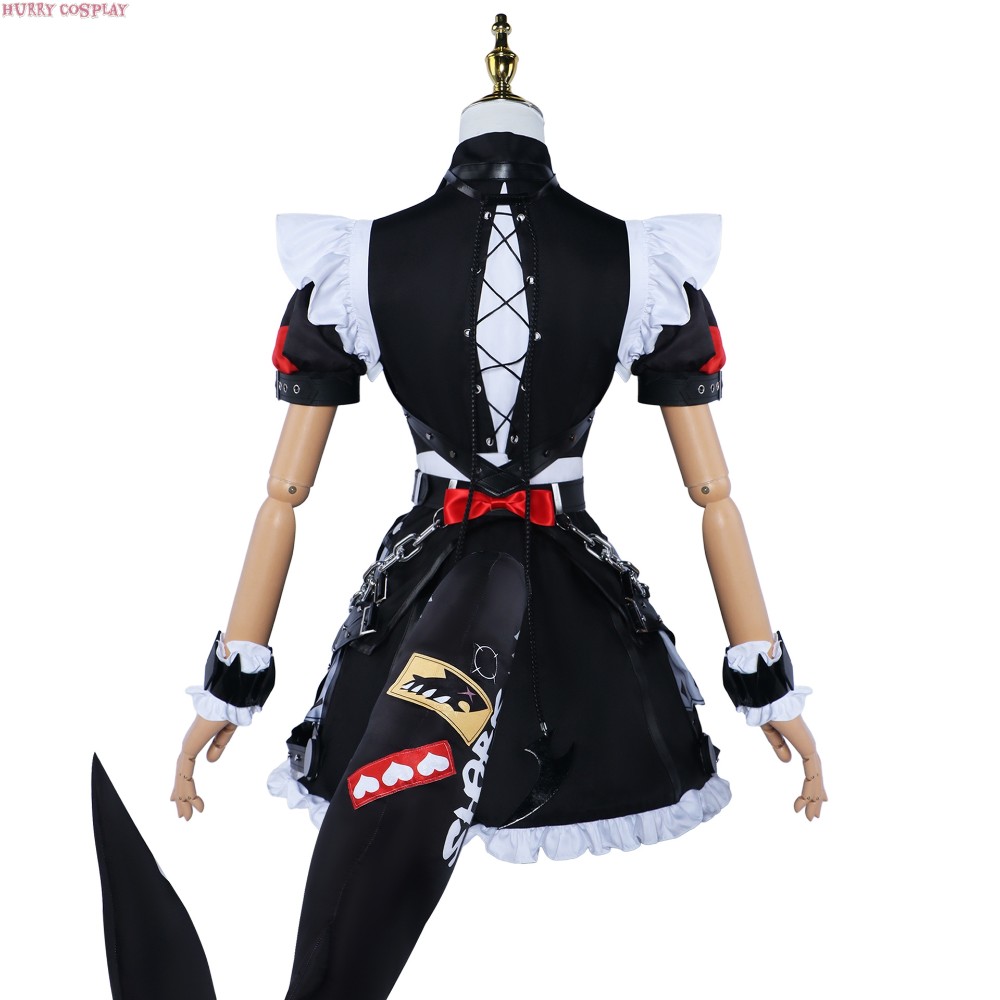 Game Cosplay,Zenless Zone Zero,Maid,Zenless Zone Zero Elenjoe Shark Maid Cosplay Costume